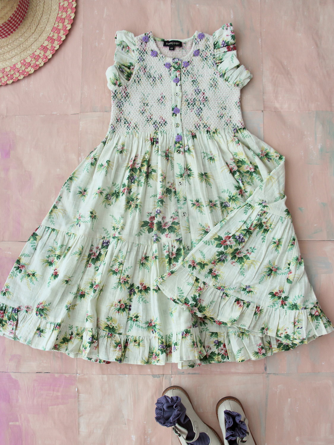 40%]Bonjour New Apron Dress Tropical]