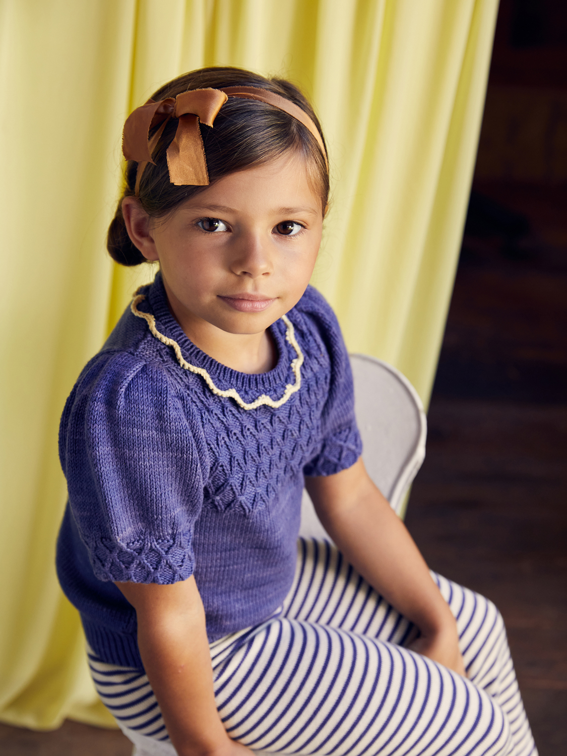 Misha and Puff Eloise Pullover Blue Violet - Girls tops & t-shirts